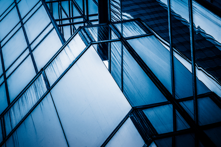 low angle view of skyscrapers in city of China.のeditorial素材