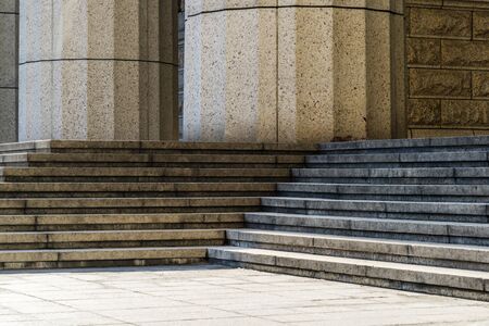 Grey marble columnの写真素材