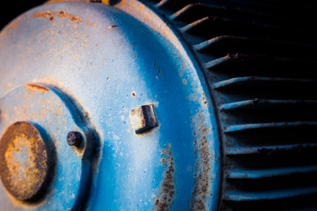 Detail shot of machinery in a factory.の写真素材