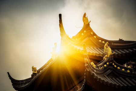 historic buildings in Nanchang,China.の写真素材