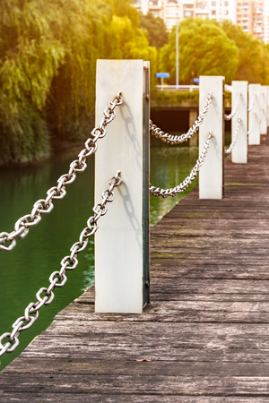pavement in a park of China.の写真素材