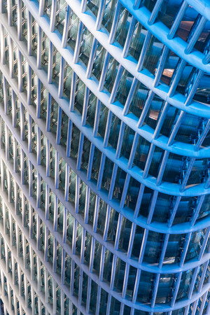 detail shot of skyscrapers in city of China.のeditorial素材