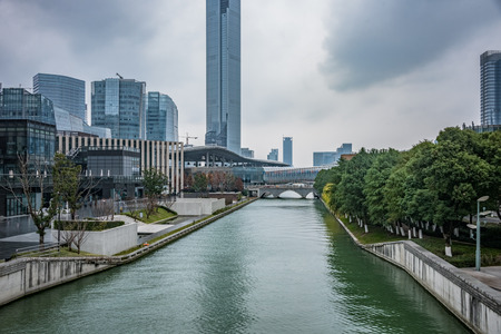 town square in Shenzhen,China.の写真素材