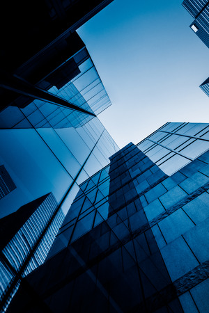 Skyscrapers from a low angle view in Shenzhen,China.のeditorial素材
