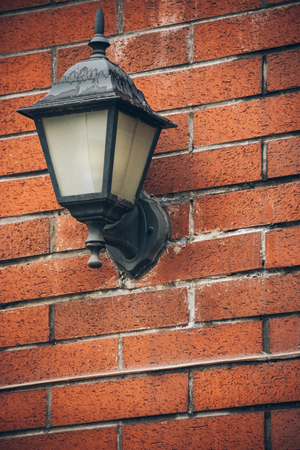 detail shot of antique Street lamp in city of China.の写真素材
