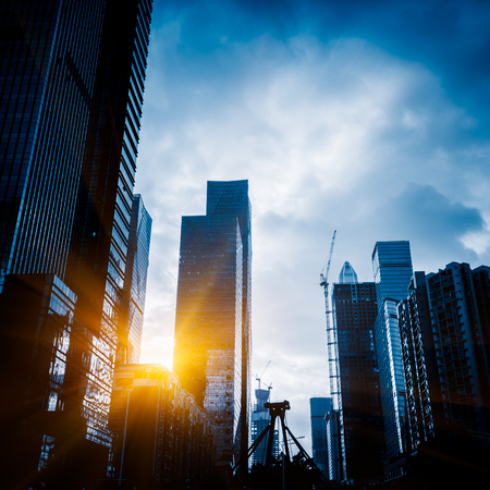 skyscrapers in modern city of China.の写真素材