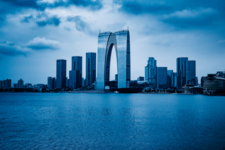The Gate of the Orient by the Jinji Lake in Suzhou,China.のeditorial素材