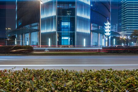 urban traffic road with cityscape in modern city of China.のeditorial素材