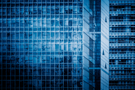 detail shot of modern architecture facade,business concepts,in city of China.のeditorial素材