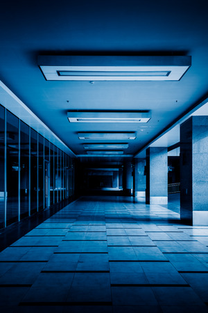 empty space in financial district of Shanghai,China.の写真素材