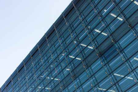 Close-Up Of Modern Office Buildings in city of China.