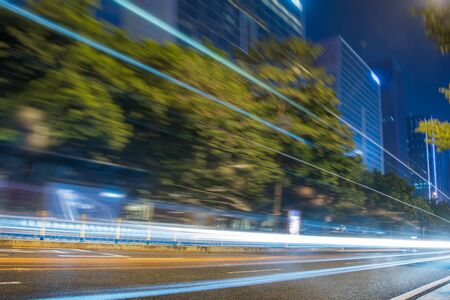 urban traffic road with cityscape in modern city of China.