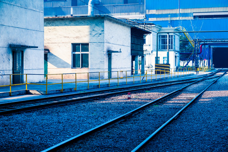 detail shot of railroad Tracks.