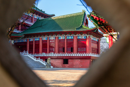 historic buildings in city of China.のeditorial素材