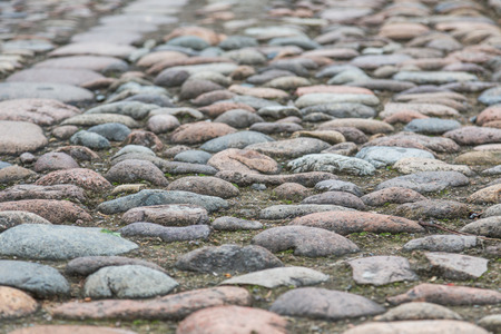 Pebble pavementの写真素材