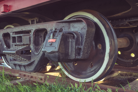 Close-up of an amusement park train.の写真素材