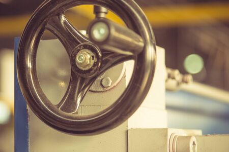 Metallic Wheel On Machine.の写真素材