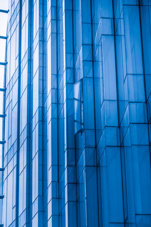 detail shot of modern architecture facade,business concepts,in city of China.のeditorial素材