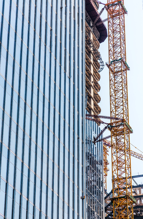View of business building development,construction site.のeditorial素材