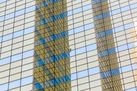 detail shot of modern architecture facade,business concepts,in city of China.のeditorial素材