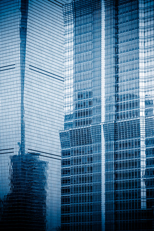 detail shot of modern architecture facade,business concepts,in city of China.のeditorial素材
