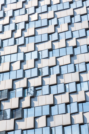 detail shot of modern architecture facade,business concepts,in city of China.の写真素材