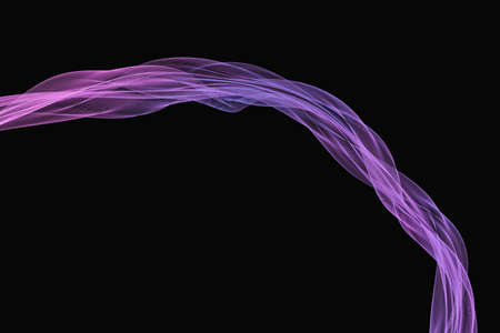 3d rendering, colorful transparent silk