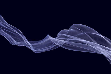 3d rendering, colorful transparent silk