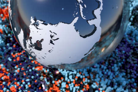 3d rendering, earth graphics and granular backgroundの写真素材