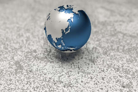 3d rendering, earth graphics and granular backgroundの写真素材