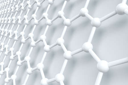 Hexagonal joint lines, 3d rendering