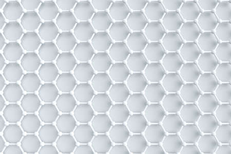 Hexagonal joint lines, 3d rendering