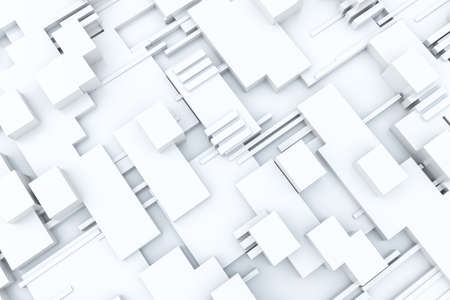 cubes board structure, circuit background, computer digital imageの写真素材