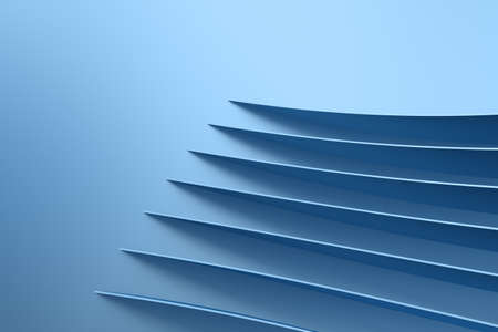 3d rendering, blue metalic surface and graphic design background, computer digital imageの写真素材