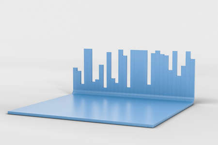 3d rendering, graph chart background, business graph, computer digital image