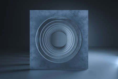 3d rendering, dust rock tunnel construction, mysterious background, computer digital backgroundの写真素材