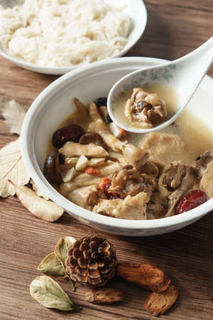 Delicious chicken soupの写真素材