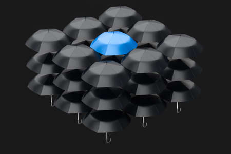 3d rendering, the umbrella with white background. Computer digital image.の写真素材