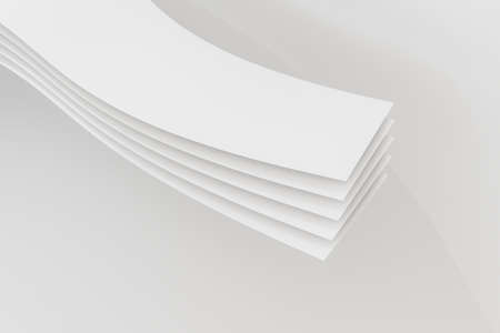 3d rendering, curve surface and light background, computer digital backgroundの写真素材