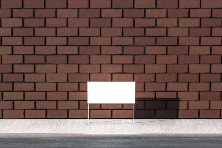 3d rendering, advertising billboard on the side of road. Computer digital image.の写真素材