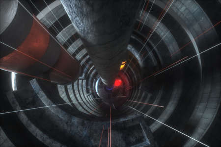 3D modeling of an abandoned cylindrical building