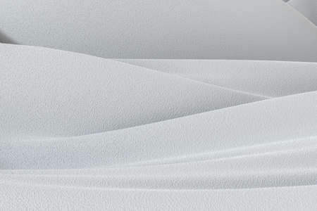 Flowing and waving cloth background, 3d rendering. Computer digital drawing.