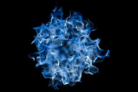Particles moving on black background, 3d rendering. Computer digital drawing.