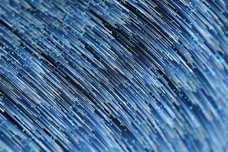 Glowing lines with round resource, power and line art, 3d rendering. Computer digital drawing.の写真素材