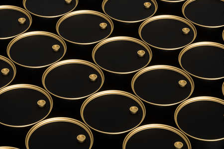 Oil barrel with white background,3d rendering. Computer digital drawing.