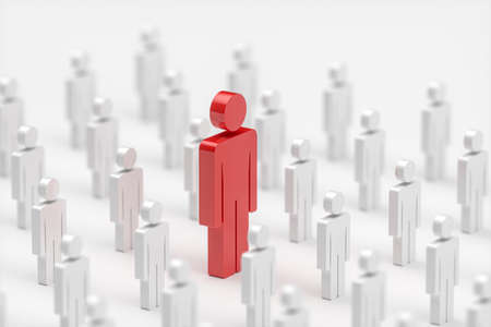 People models, business team concept, 3d rendering. Computer digital drawing.の写真素材