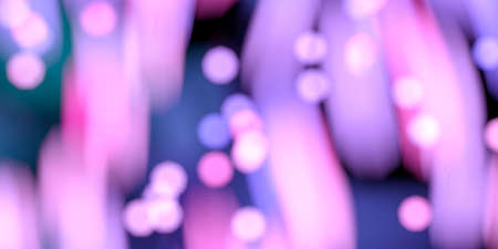 Glittering purple lights with dark background, 3d rendering. Computer digital drawing.の写真素材