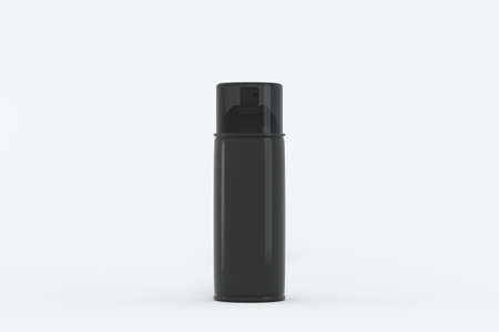 Spray can with white background, 3d rendering. Computer digital drawing.の写真素材