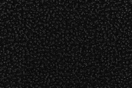 Glass with water drops on it, 3d rendering. Computer digital drawing.