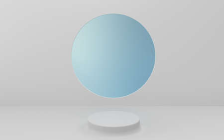 Empty product stage, product advertising concept, 3d rendering. Computer digital drawing.の写真素材